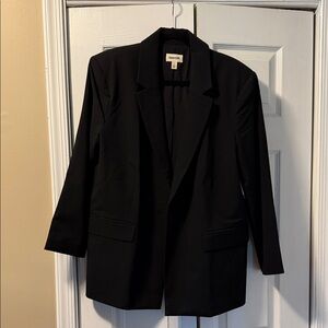 Oversized Black Blazer by Open Edit
